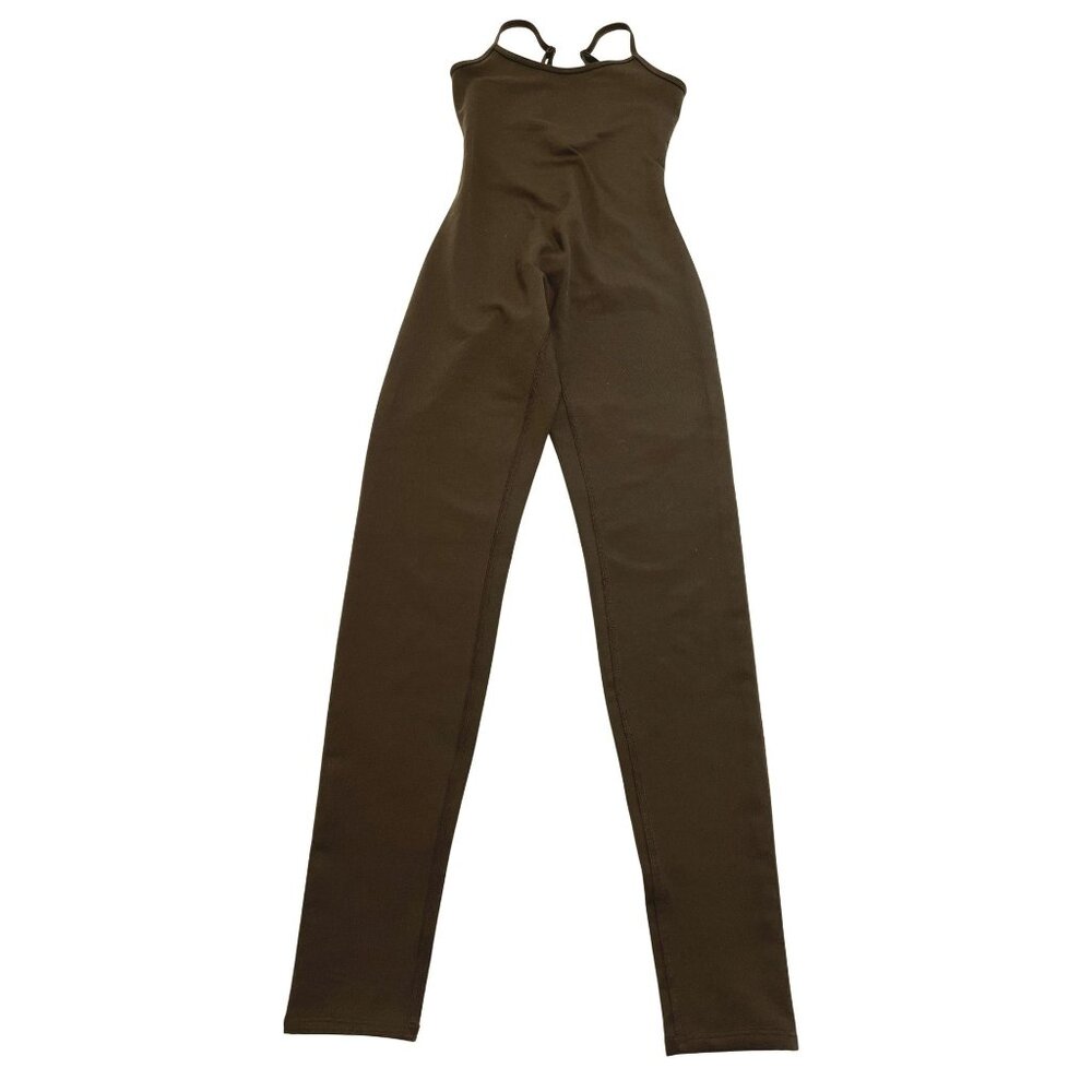 ALO Yoga Brown Slim Strap Jumpsuit